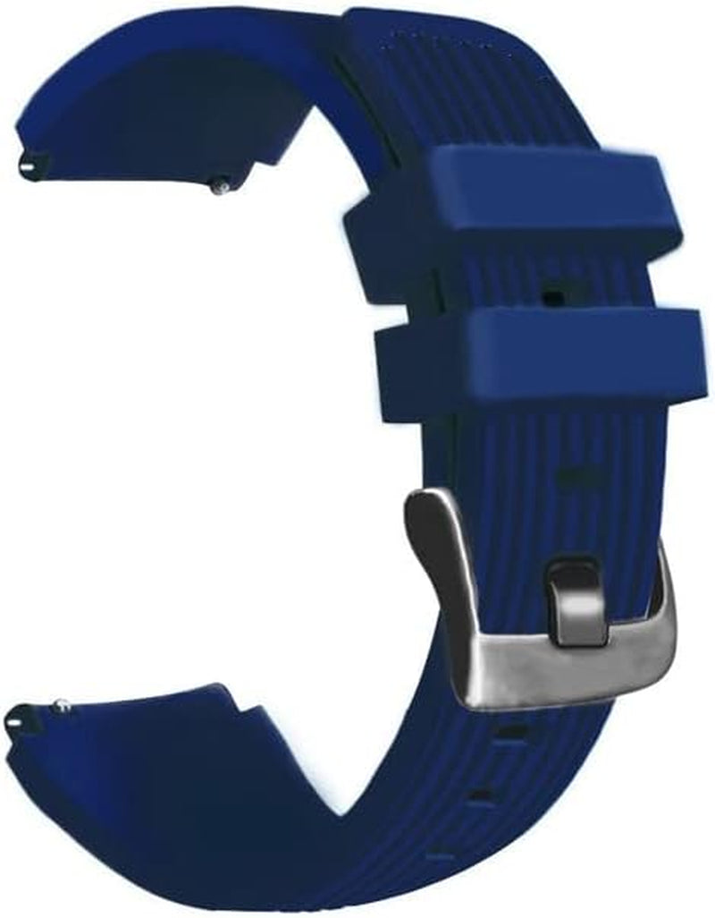 KOSSMA 22Mm Straps for Garmin Active/Venu 2/ Vivoactive 4 /Venu2 Silicone Replacement Wristband for Forerunner 745 Watch Band  KOSSMA Navyblue 22mm 
