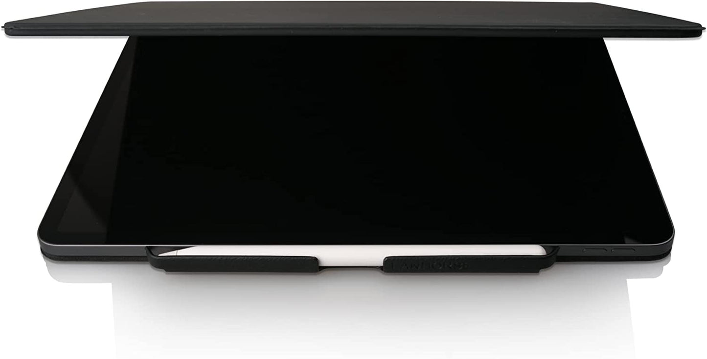 Lanhorse Air Pencil Holder Compatible for Apple Pencil 2Nd Gen, Handmade with Leather, to Be Used for Magic Keyboard, Smart Keyboard Folio, Smart Folio. (Black)  lanhorse   