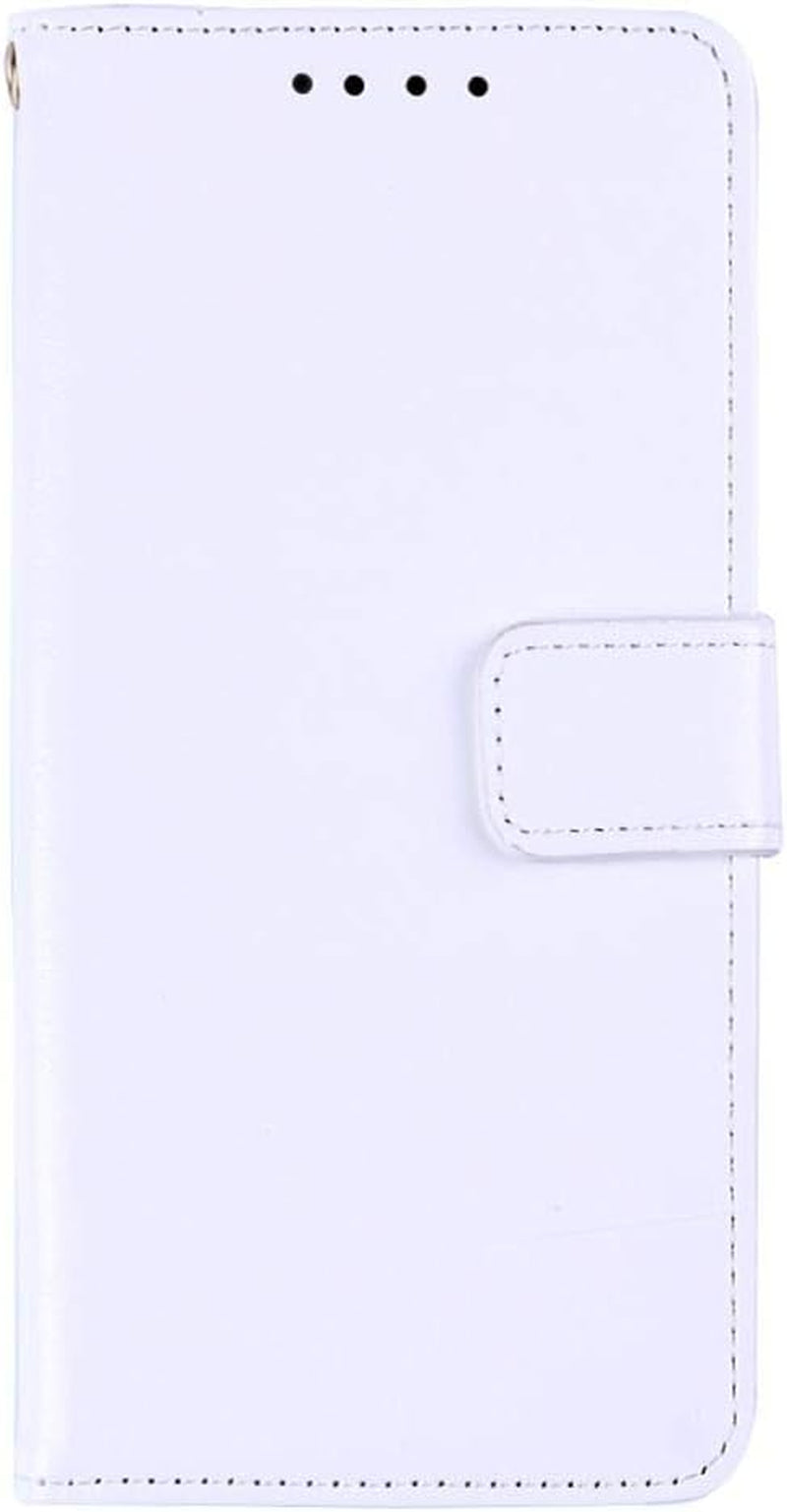 Phone Case for Sony Xperia L2,Smooth Leather Flip Wallet Case with Card Slot,Stand Holder and Magnetic Closure,Sony Xperia L2 Leather Case Cover  SJK-MKS White Sony Xperia L2 