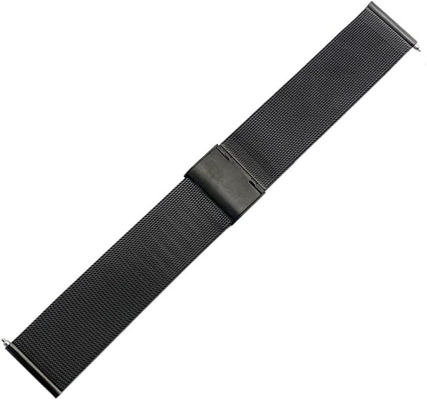 Wscebck for Garmin Vivoactive 3 4 4S Strap Milanese Metal Watch Band for Garmin Accessoires Forerunner 245/645 Venu 2S 2 SQ Bracelet  Wscebck Black 22mm 
