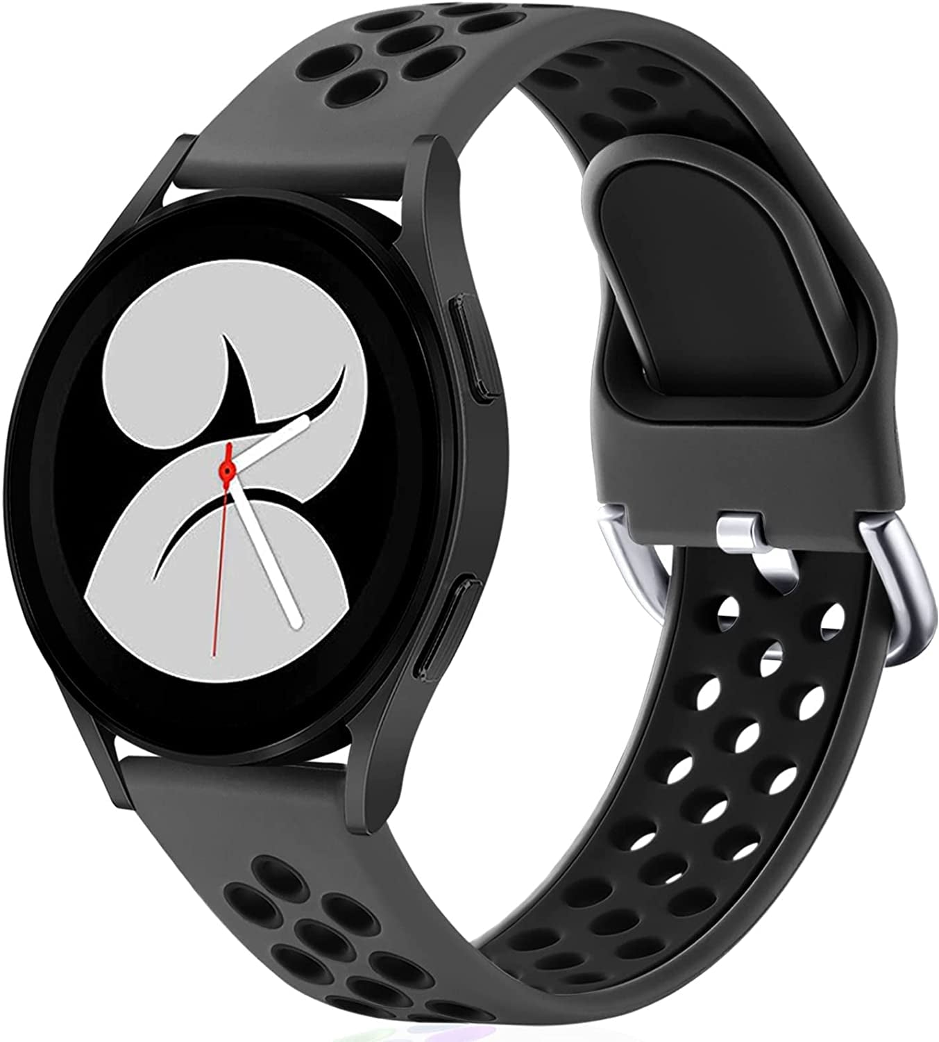 Lerobo Sport Bands Compatible with Samsung Galaxy Watch 4 Band/Galaxy Watch 5 Band,Active 2 Watch Bands/Galaxy Watch 3 Band/Galaxy Watch Band, 20Mm Soft Silicone Sport Strap Replacement Women Men  Lerobo   