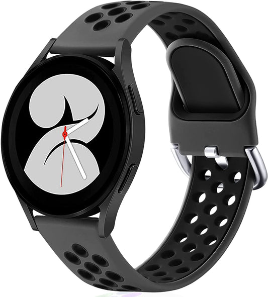 Lerobo Sport Bands Compatible with Samsung Galaxy Watch 4 Band/Galaxy Watch 5 Band,Active 2 Watch Bands/Galaxy Watch 3 Band/Galaxy Watch Band, 20Mm Soft Silicone Sport Strap Replacement Women Men  Lerobo   