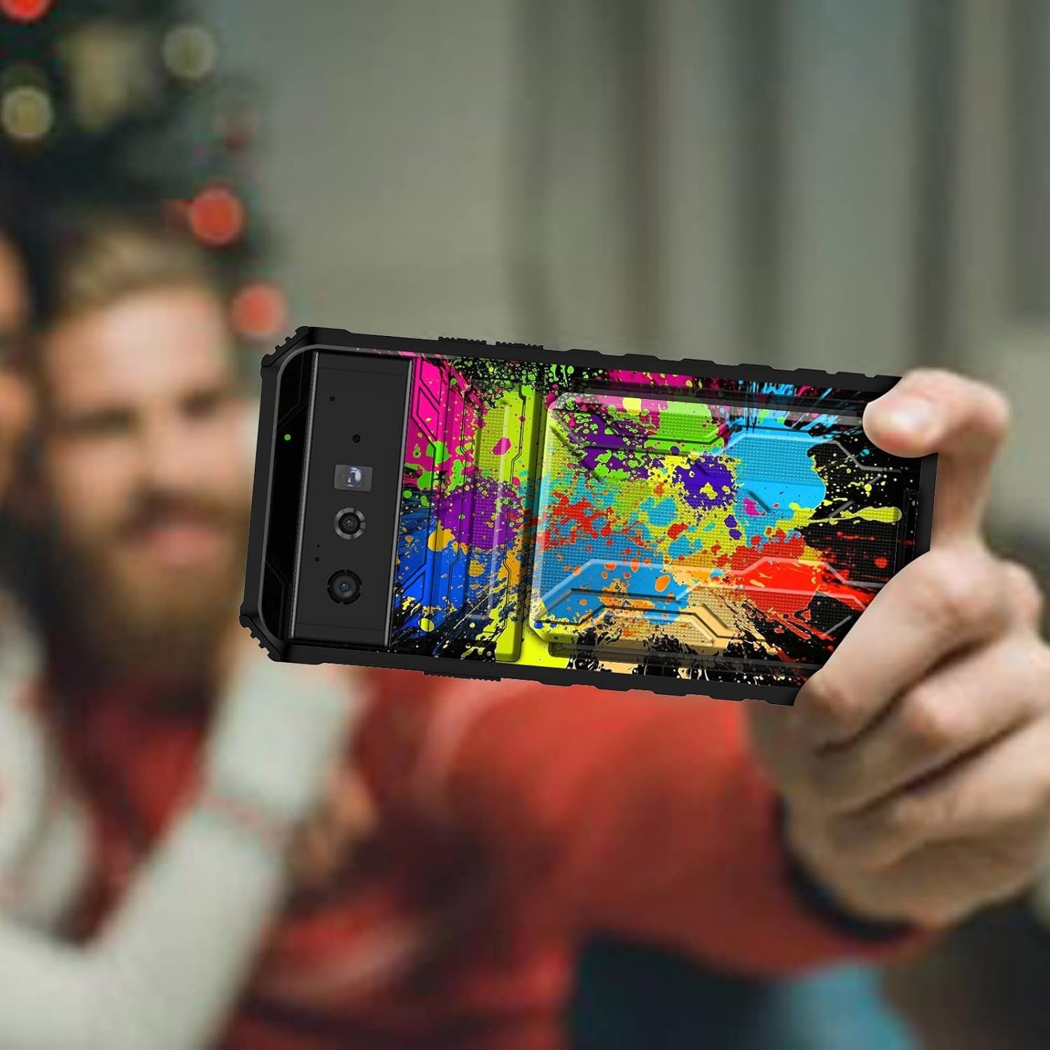 CGFGHHUY for Google Pixel 6 Case for Pixel 6 Wallet Case with Credit Card Holder & Kickstand Dual Layer Hard PC Soft TPU Protective Case for Google Pixel 6 6.4 Inch 2021 - Watercolor  CGFGHHUY   