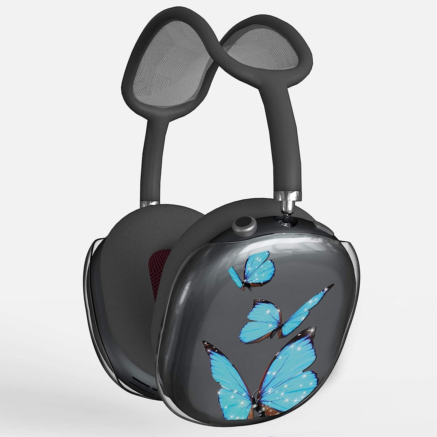 Pimpcase Compatible with Airpods Max Case Cover Headphone Sunflowers  PimpCase Blue Butterfly  