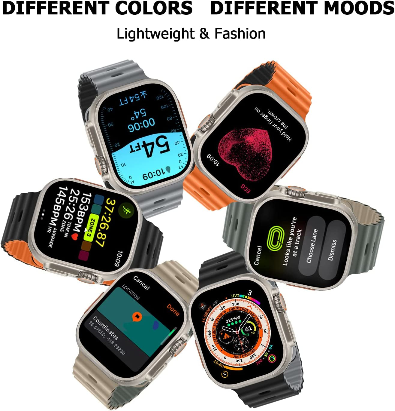 Anlinser Bands Compatible with Apple Watch Band 49Mm 45Mm 44Mm 42Mm 41Mm 40Mm 38Mm, Adjustable Sport Loop Designed for Apple Watch Ultra SE Series 8 7 6 5 4 3 2 (49Mm/45Mm/44Mm/42Mm, Gray Green/Khaki)  Anlinser   