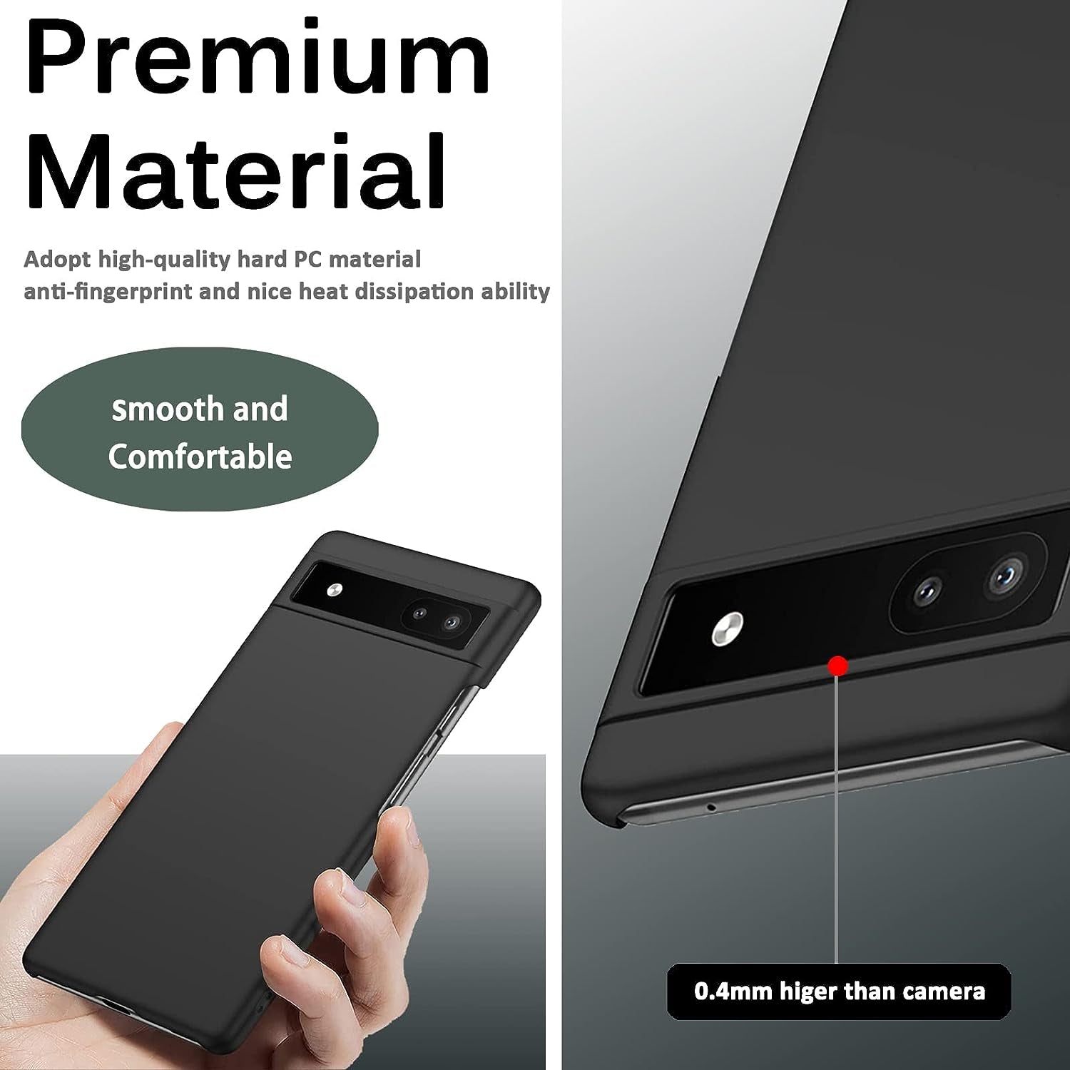 [1+1 Pack] Miimall Compatible for Google Pixel Buds A-Series Case + Google Pixel 6A Case, Ultra-Thin Back Cover for Pixel 6A 2022, Silicone with Keychain Cover Case for Pixel Buds A-Series(Mint Green)  Miimall   