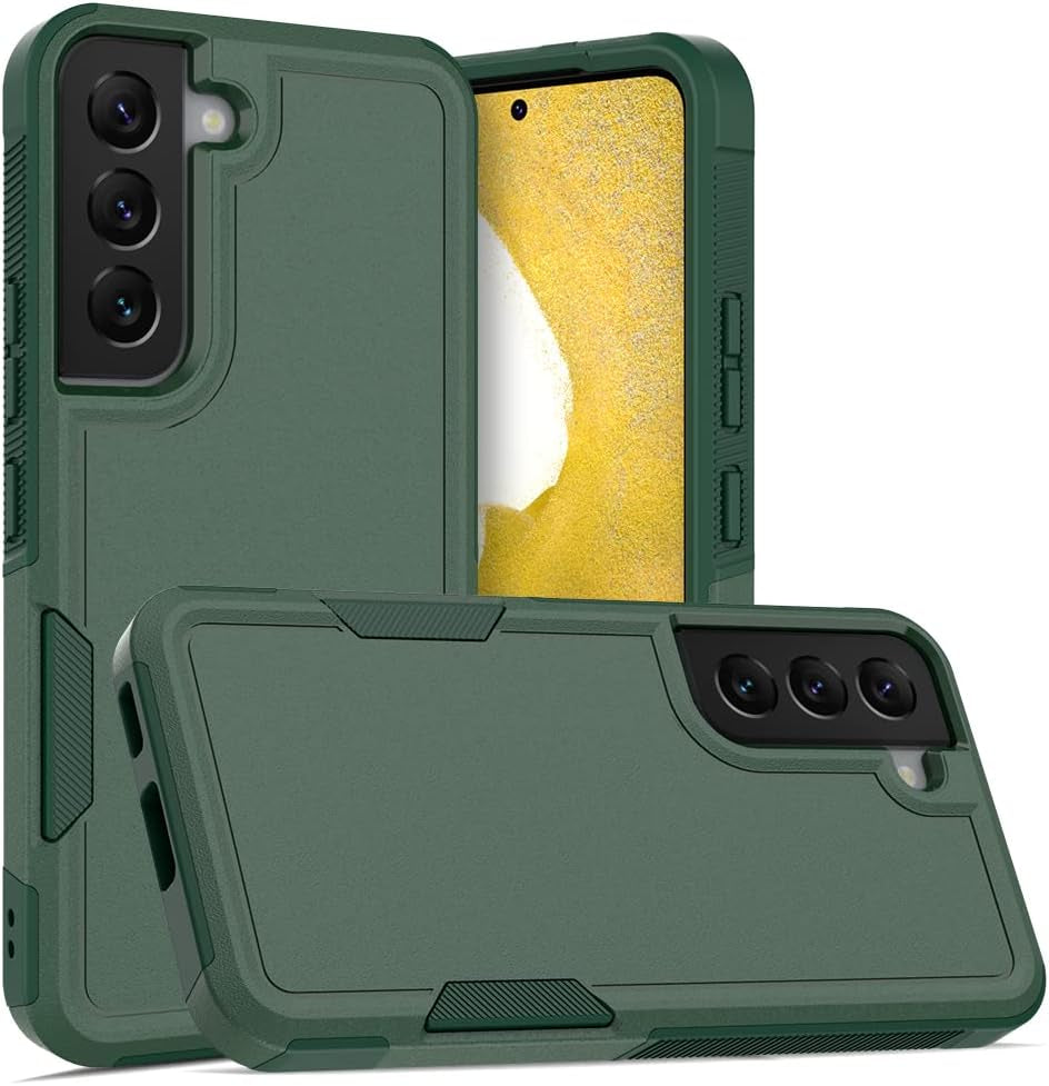 WOGROO Galaxy S22 Case, Samsung S22 Case, Shockproof, Strong and Durable Phone Protective Case for Samsung Galaxy S22, Green  WOGROO   