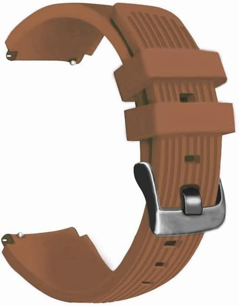KOSSMA 22Mm Straps for Garmin Active/Venu 2/ Vivoactive 4 /Venu2 Silicone Replacement Wristband for Forerunner 745 Watch Band  KOSSMA Darkbrown 22mm 