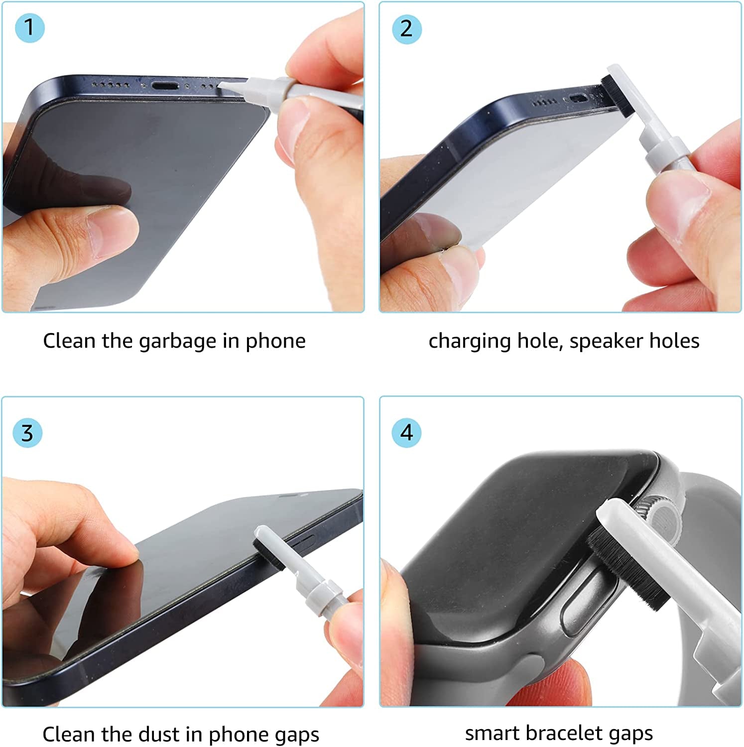 Electronic Cleaner Kit Multifunction Keyboard Cleaner Kit for Laptop Cleaning Kit Macbook Cleaning Kit Multi-Function Electronic Cleaning Kit for Laptop Phone Watch Ipad Camera PC Monitor  sussion   