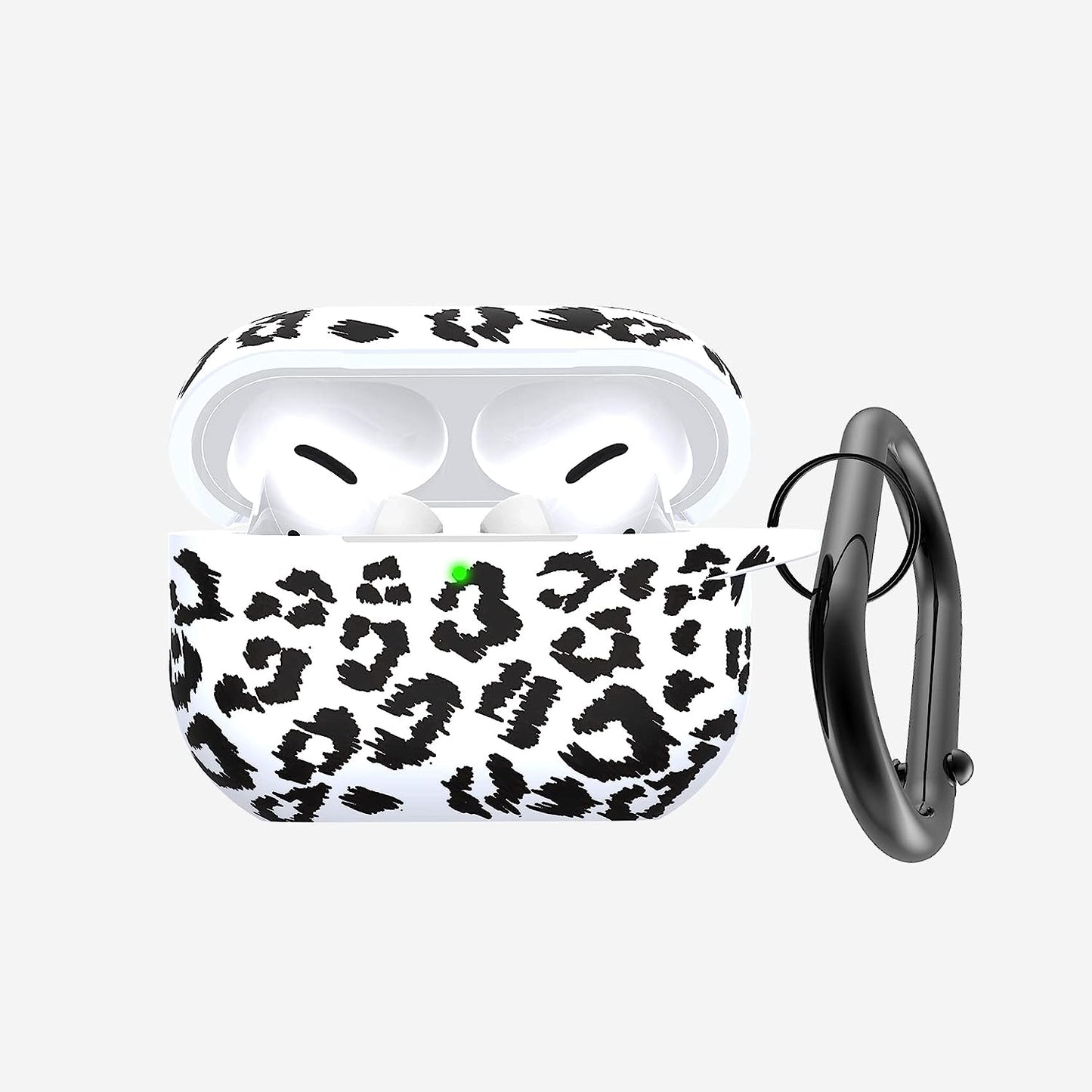 AGAOSH for Airpods Pro 2Nd Generation Case Cover with Keychain,Soft Silicone Skin Cover Protective Case for New Apple Airpods Pro Gen 2 Case 2022 Charging Case for Women Men Girl [Front LED Visible]  AGAOSH black leopard  