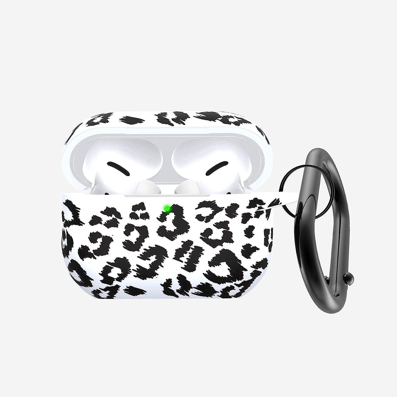 AGAOSH for Airpods Pro 2Nd Generation Case Cover with Keychain,Soft Silicone Skin Cover Protective Case for New Apple Airpods Pro Gen 2 Case 2022 Charging Case for Women Men Girl [Front LED Visible]  AGAOSH black leopard  