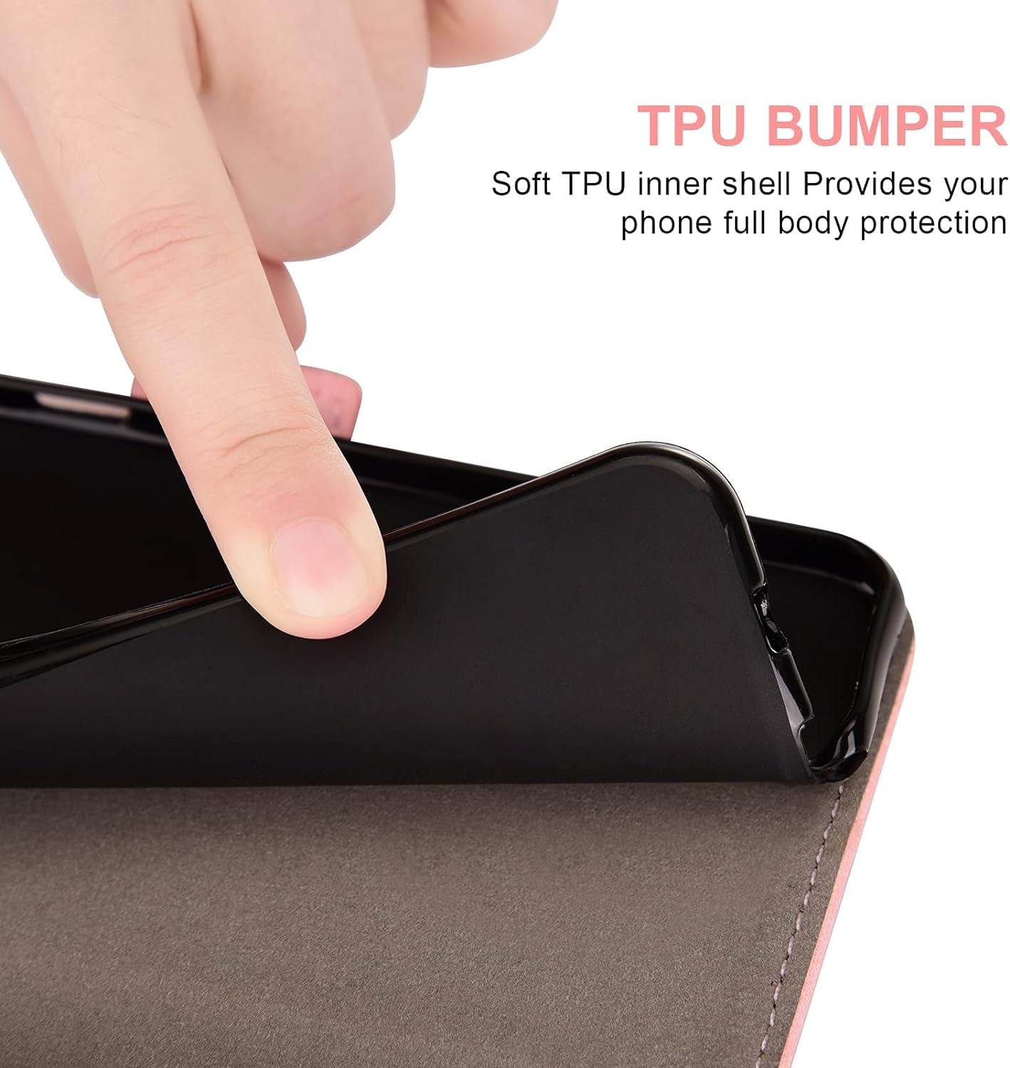 Asuwish Phone Case for Sony Xperia 1 II 2 / Experia 1II 5G Wallet Cover with Tempered Glass Screen Protector Flip Credit Card Holder Slot Stand Cell Experia1Ii XQ-AT52 XQ-AT51 XQ-AT42 Women Men Pink  Asuwish   