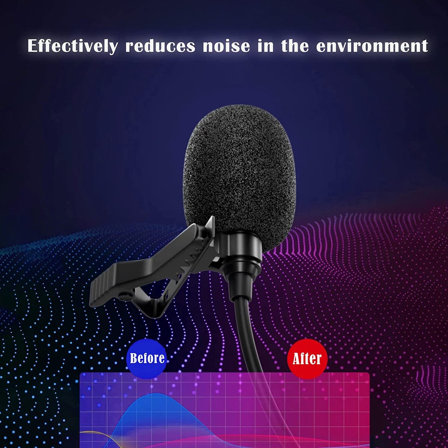 UDEE Microphone Lavalier Microphone 3.5Mm Phone Microphone, Mini Portable for Live, Interview, Meeting and Other Scenarios  UDEE   