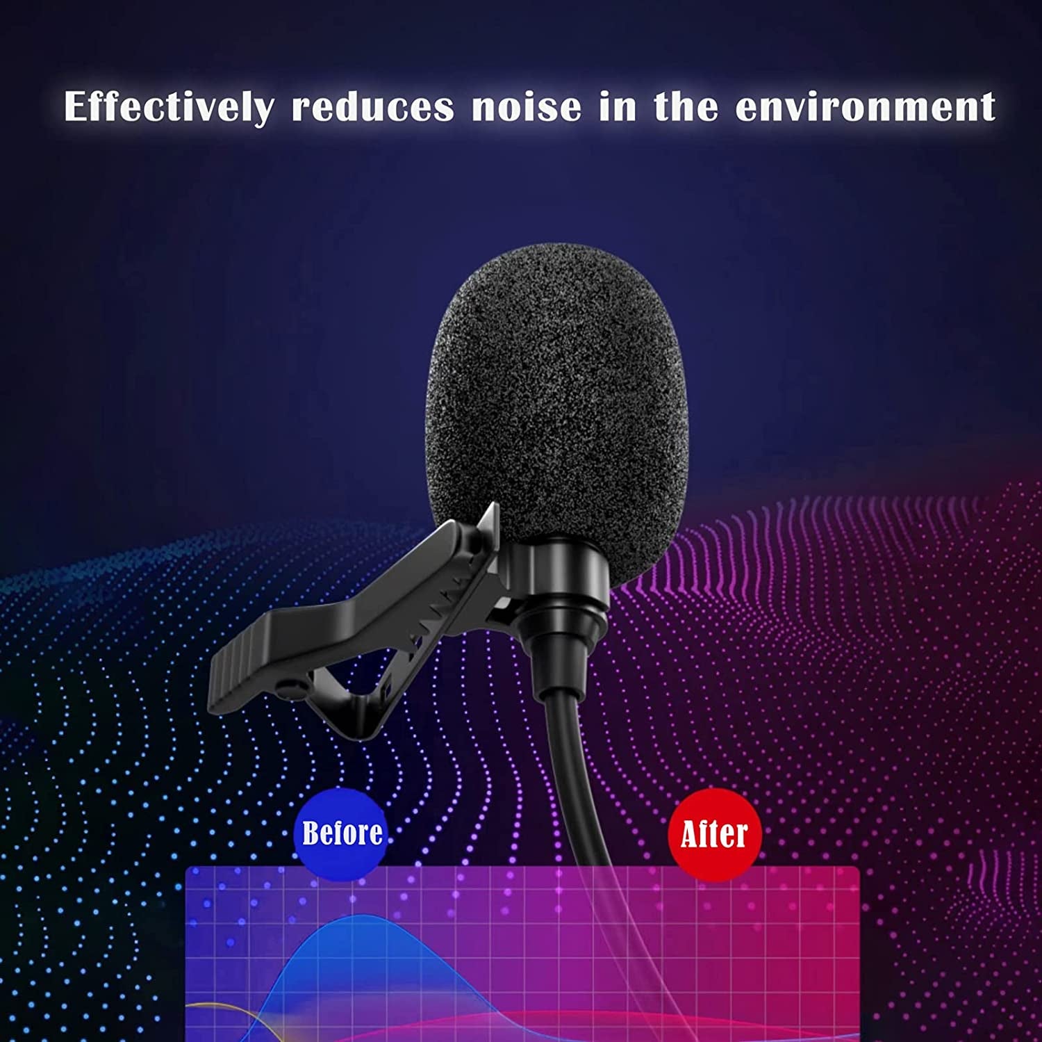 UDEE Microphone Lavalier Microphone 3.5Mm Phone Microphone, Mini Portable for Live, Interview, Meeting and Other Scenarios  UDEE   