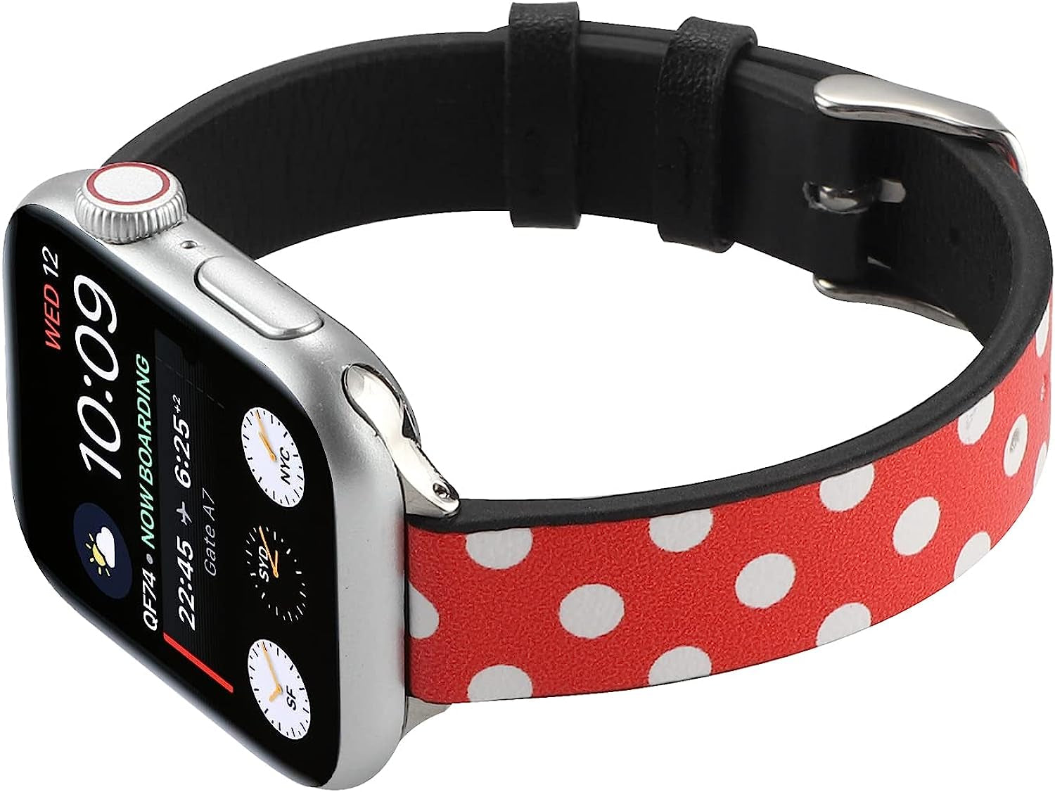 Slim Leather Watchband Strap Cute Cartoon Wristbands Narrow Bracelet Compatible with Apple Watch Series 8 7 6 5 4 3 2 1 SE Ultra  Clatune   