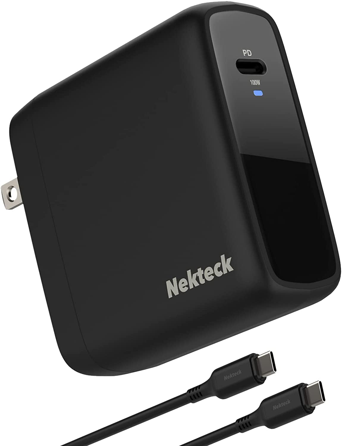 Nekteck 100W USB C Charger [Gan Tech & USB-IF Certified], PD 3.0 Adapter with Foldable Plug, Fast Wall Charger Compatible with Macbook Air/Pro, Ipad Air/Pro, Iphone and More (Support Magsafe 3).  Nekteck   