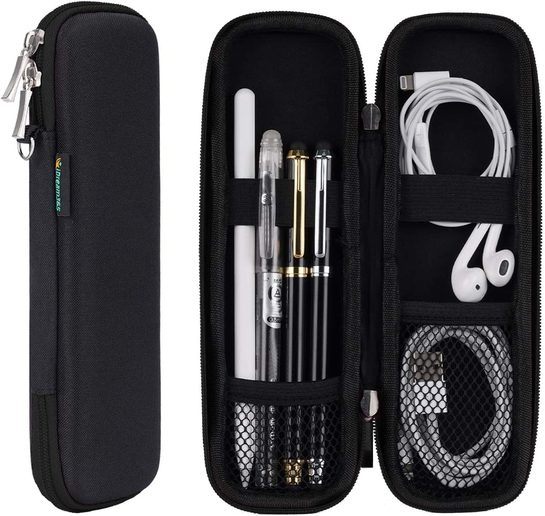 Idream365 Apple Pencil Case Holder,Slim EVA Carrying Case/Bag/Pouch/Holder for Apple Pencils,Executive Fountain Pen,Ballpoint Pen,Stylus Touch Pen-Black  iDream365   