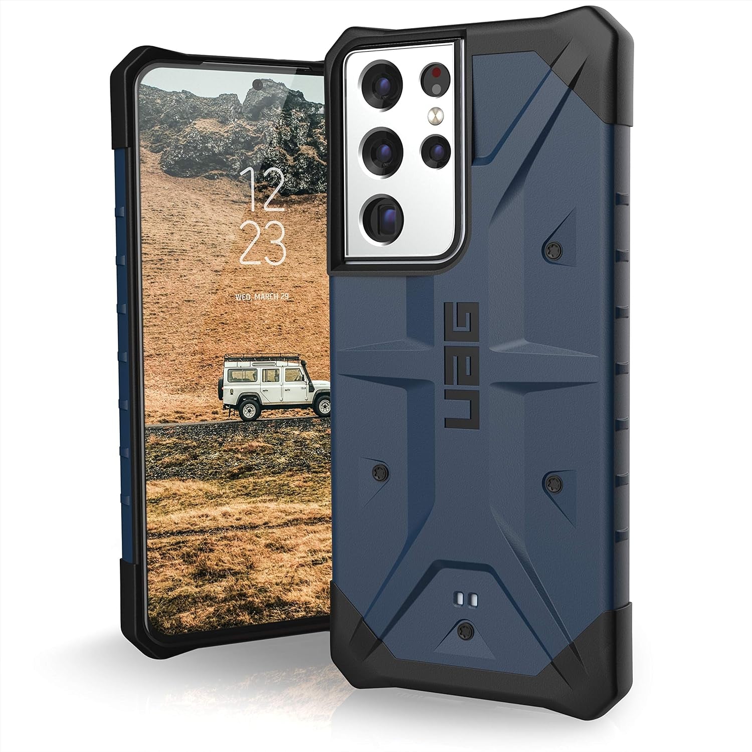 URBAN ARMOR GEAR UAG Designed for Samsung Galaxy S21 Case Black Rugged Lightweight Slim Shockproof Pathfinder Protective Cover, [6.2 Inch Screen]  Urban Armor Gear Pathfinder - Mallard S21 Ultra 5G 