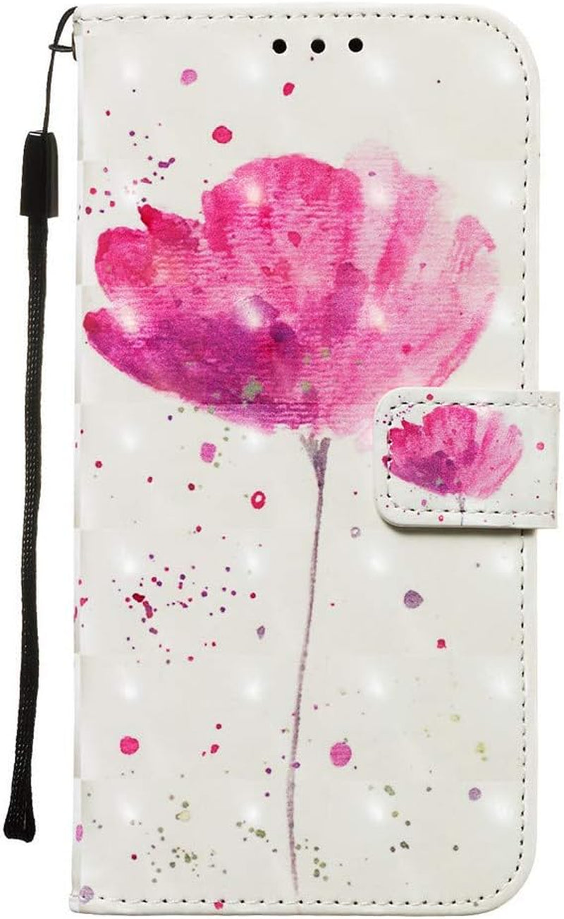 ISADENSER LG G8 Thinq Phone Case LG G8 Case Stylish for Girly Women [Wallet Stand] Kickstand Credit Cards Slot Cash Pockets PU Leather Flip Wallet Case for LG G8 Thinq (2019) 3D Rose Flower YB  ISADENSERR   