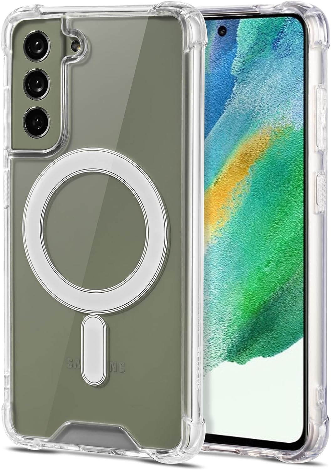 Jprotect Magnetic Case for Samsung Galaxy S22 plus for Magsafe Case/Shockproof Samsung S22 plus Case for Magsafe Transparent/Clear Phone Case Funda Para Samsung Galaxy S22 plus Case Magnetic  JProtect Samsung Galaxy S21 Fe  