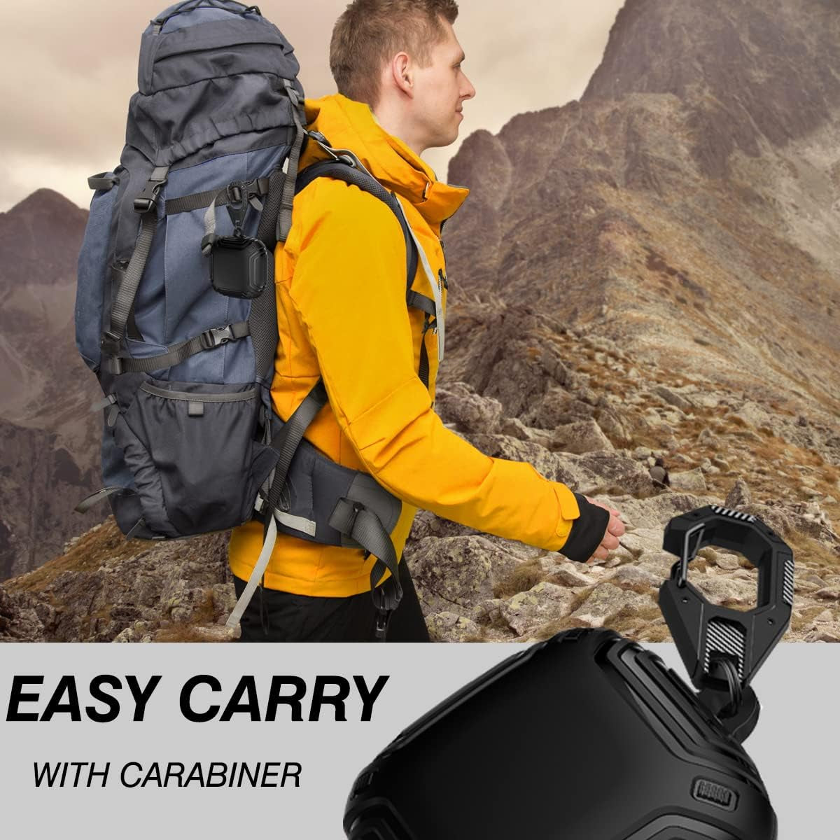 Upgraded Armor Case for Beats Fit Pro 2021,BEILUOJIA Shockproof Protective Beats Fit Pro Earbuds Case Cover with Keychain Accessories for Men Women Black  BEILUOJIA   