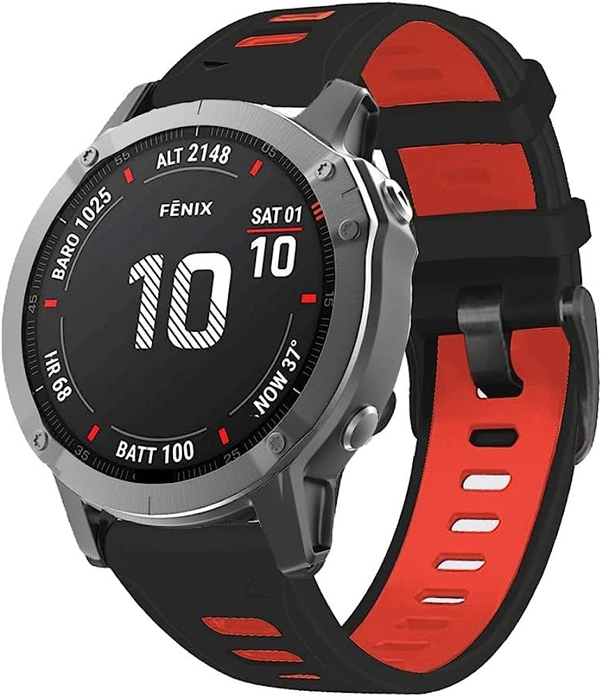 NDJQY 22 26Mm Watchband Replacement Silicone Band for Garmin Fenix 5 5X plus 6X 6 Pro 7 7X 3 3HR 945 Epix Watch Easyfit Strap Bracelet  NDJQY   