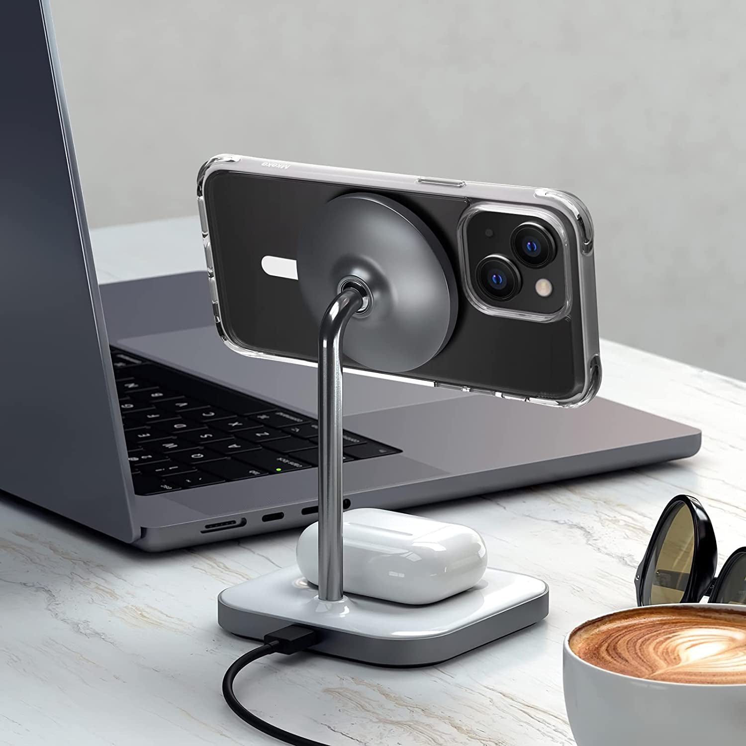 Mkeke for Iphone 14 Case Magsafe, Apple Iphone 13 Case Clear Magsafe with Magnetic [Military Grade Protection], Slim Clear Phone Cases for Both Iphone 13 / Iphone 14 Cover  Shenzhen Make Technology Company Limited   