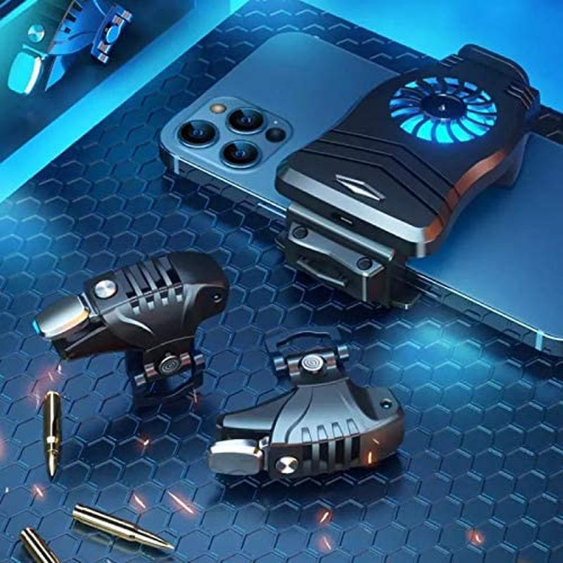 JJZXD Niversal Mobile Phone Game Cooler System Cooling Fan Gamepad Stand Radiator Gaming Controller Joystick Accessory for Smart Phone  JJZXD   