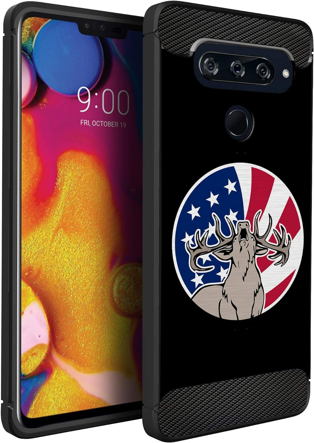 Casesondeck Case Compatible with LG V40 Thinq, Slim Precise Fit TPU Case, Scratch Protection and Unique Design (Shark Attack)  CasesonDeck Moose  