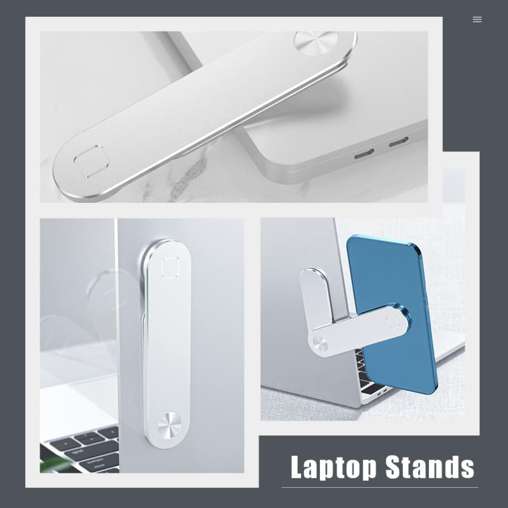 Gadpiparty Tablet Stand Tablet Holder 1 Set Side Mount Clip on Monitor Metal Magnetic Laptop Stand with Phone Holder Phone Expansion Bracket for Computer Laptop Tablet Computers Laptops Tablet Holder  Gadpiparty   