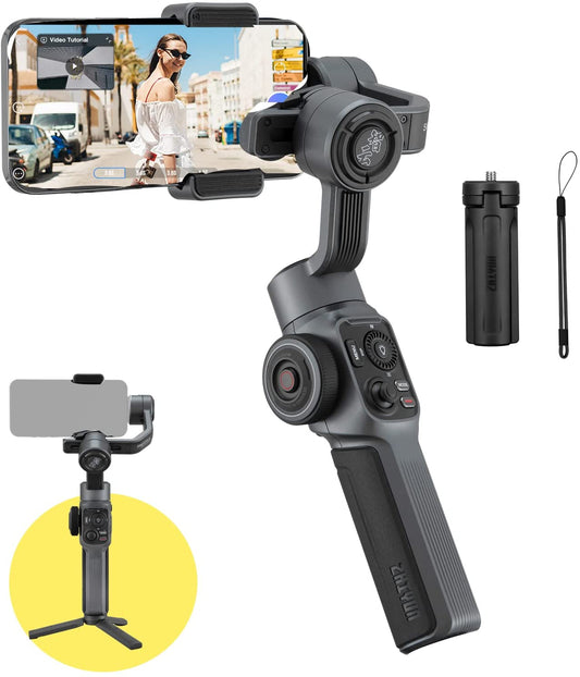 Zhiyun Smooth 5 Professional Smartphone Gimbal Stabilizer, 3-Axis Phone Gimbal Video,Compatible with Iphone 13 Pro Max Mini 12 11 XS X XR 8 Android ISO  zhi yun   