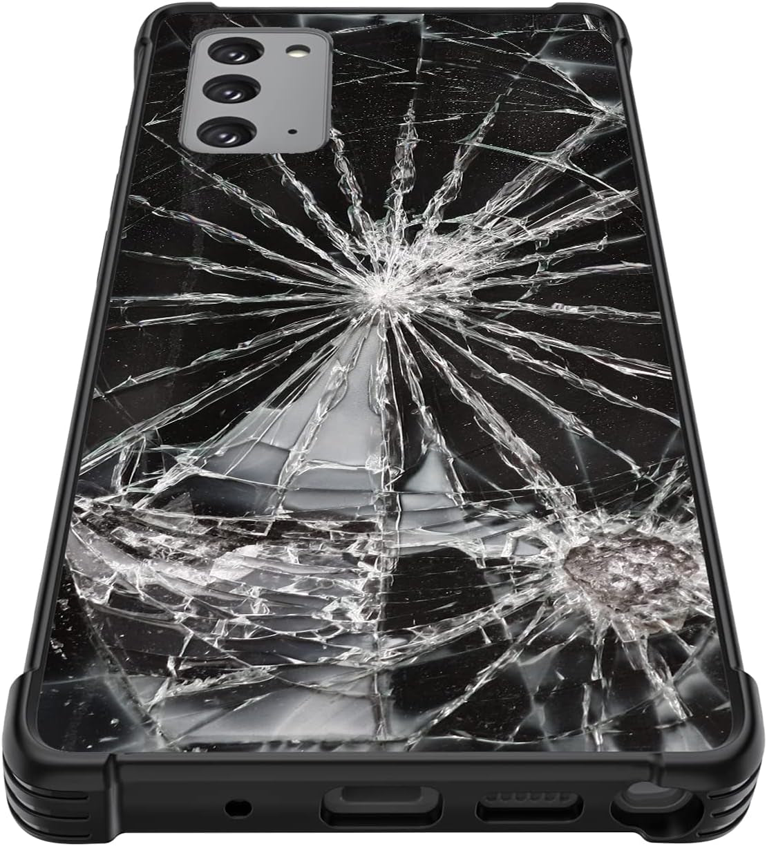 Tnarru for Samsung Galaxy Note 20 Case with Kickstand [Military Grade Drop Protection][Non-Slip] Scratchproof Shockproof Protective Phone Case for Samsung Galaxy Note 20 -Broken Pattern  Tnarru   