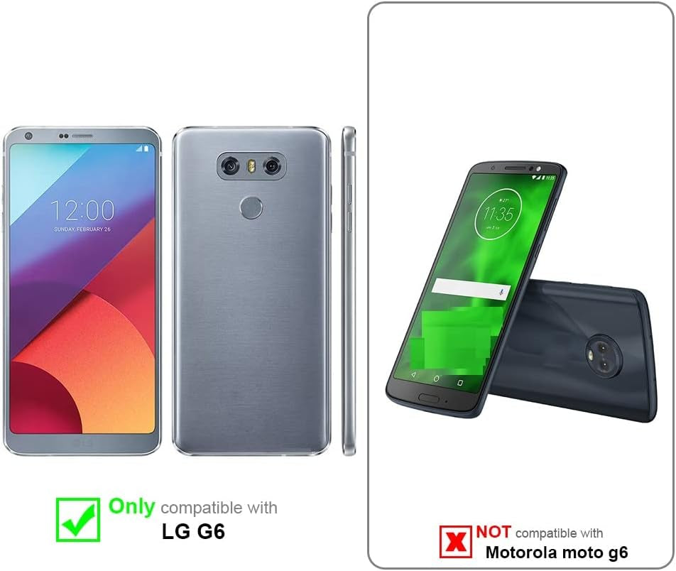 Cadorabo Case Compatible with LG G6 in Frost Dark Blue - Shockproof and Scratch Resistant TPU Silicone Cover - Ultra Slim Protective Gel Shell Bumper Back Skin  Cadorabo   