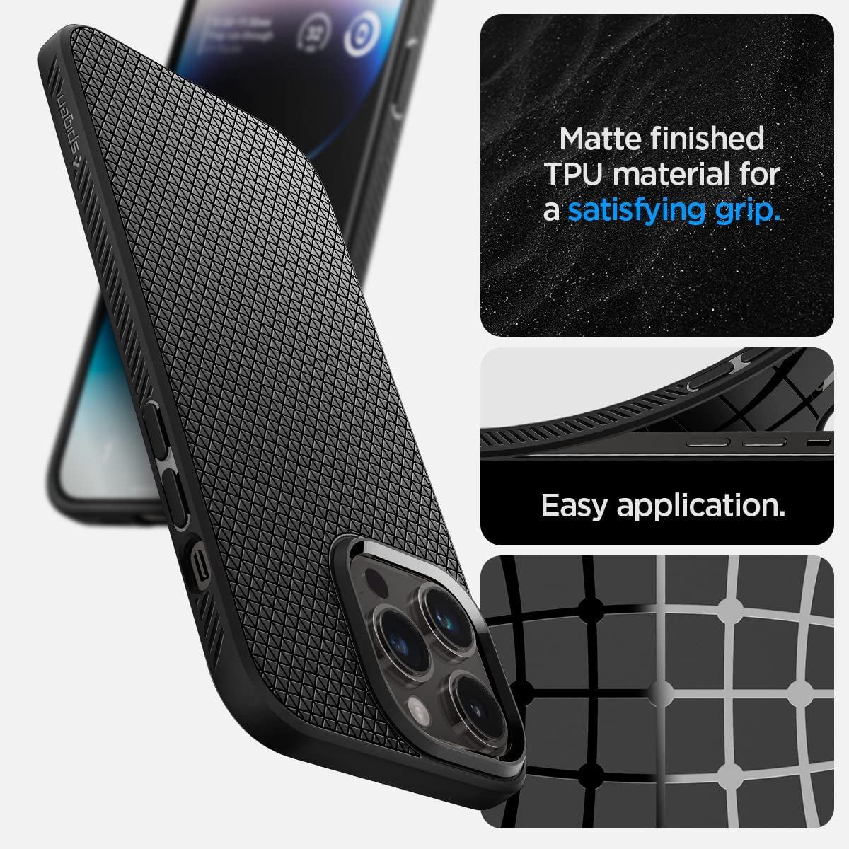 Spigen Liquid Air Armor Designed for Iphone 14 Pro Max Case (2022) - Matte Black  Spigen   