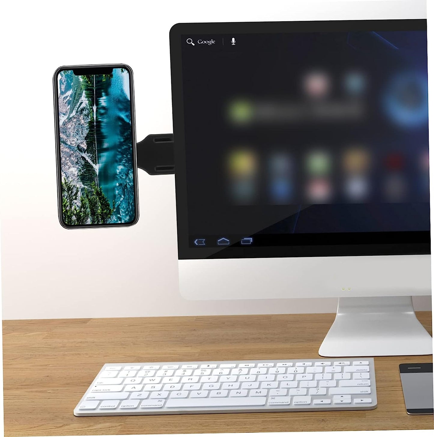 ULTECHNOVO Mobile Phone Expansion Bracket PC Monitor Stand Cell Phone Stand for Desk Laptopstand Phone Monitor Mount Laptop Phone Holder Magnetic Laptop Mount Small Stand Laptop Stand Mount  ULTECHNOVO   