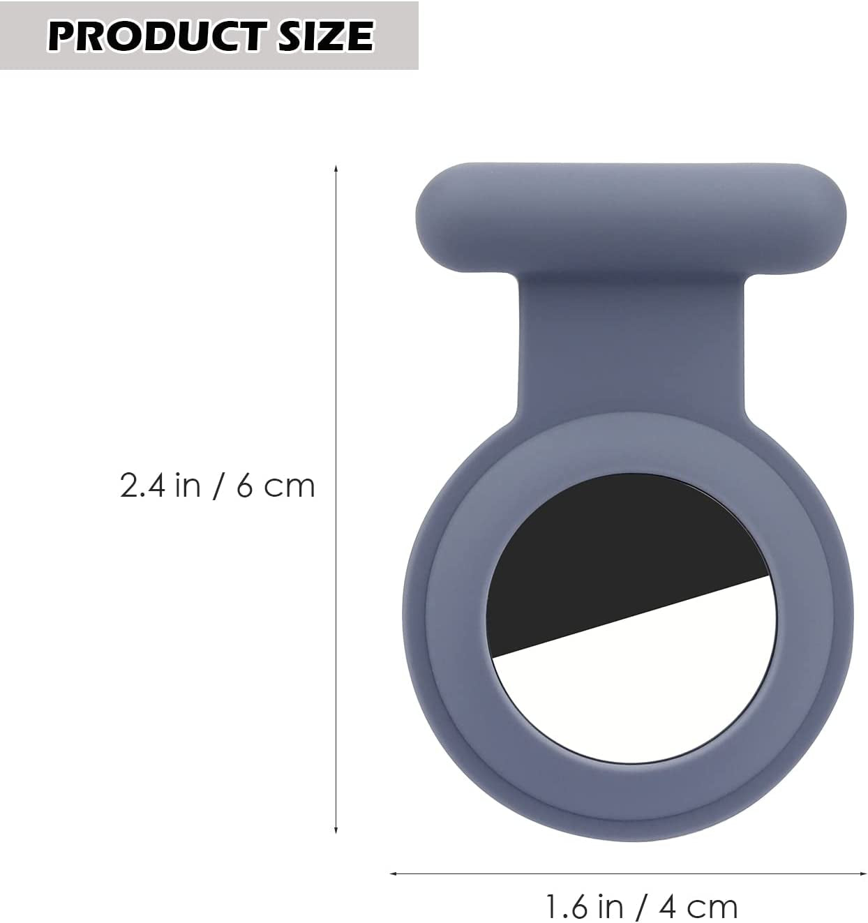 Airtag Hidden GPS Tracker Case,Airtag for Kids,Elderly,Pet,Clothing (Navy Blue&Blue)(Not GPS Included)  WALLFID   