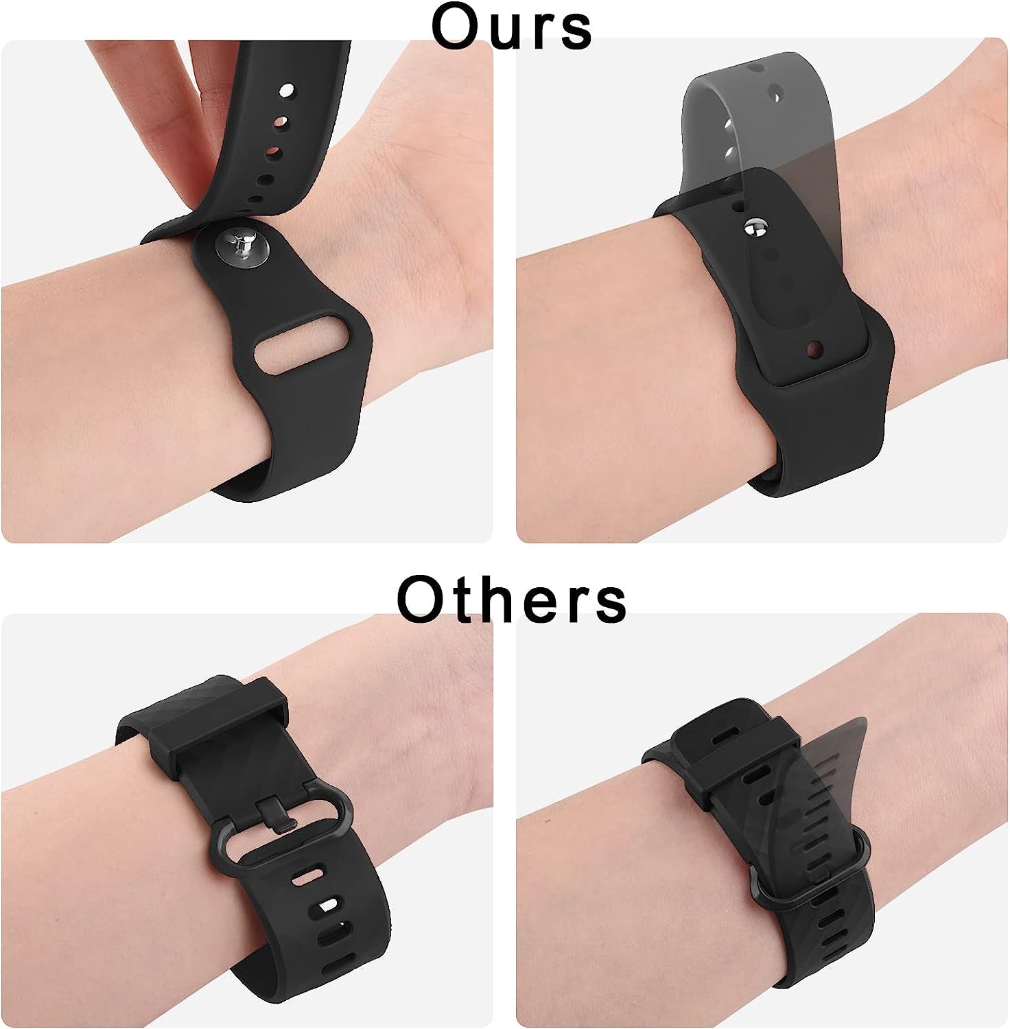 3 PACK Bands Compatible with Samsung Galaxy Watch 3 Bands 45Mm, Galaxy Watch 46Mm Band, 22Mm Adjustable Soft Silicone Sport Strap Replacement Band for Galaxy Watch 3 45Mm Women Men  Wanme   