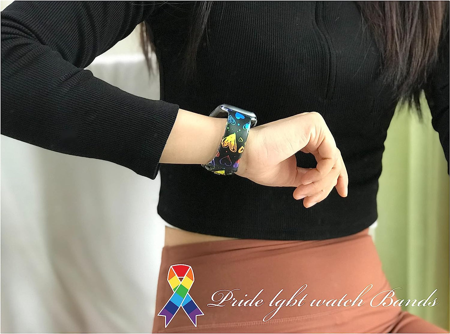 Summer Tropical Floral Watch Band Compatible with Apple Watch 38Mm 40Mm 41Mm 42Mm 44Mm 45Mm, Palm Tree Pattern Silicone Replacement Bands Wristbands Strap Compatible with All Iwatch Series  WANSENCE   