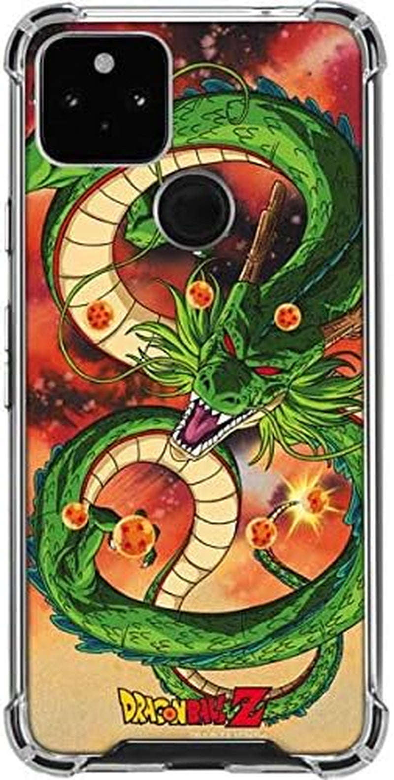 Skinit Clear Phone Case Compatible with Google Pixel 4A 5G - Officially Licensed Dragon Ball Z One Wish Shenron Design  Skinit   