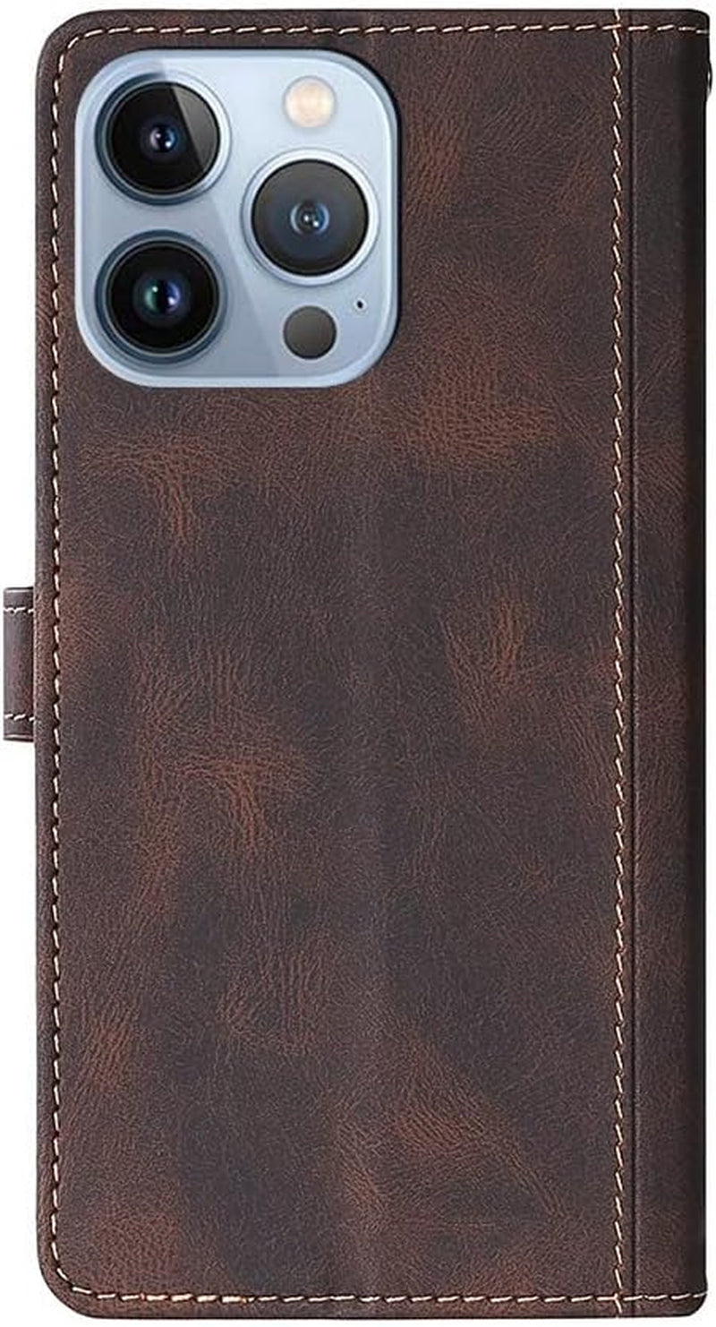 Fansipro Phone Cover Wallet Folio Case for LG G7 THINQ, Premium PU Leather Slim Fit Cover for G7 THINQ, 2 Card Slots, Easy Carry, Brown  Fansipro   