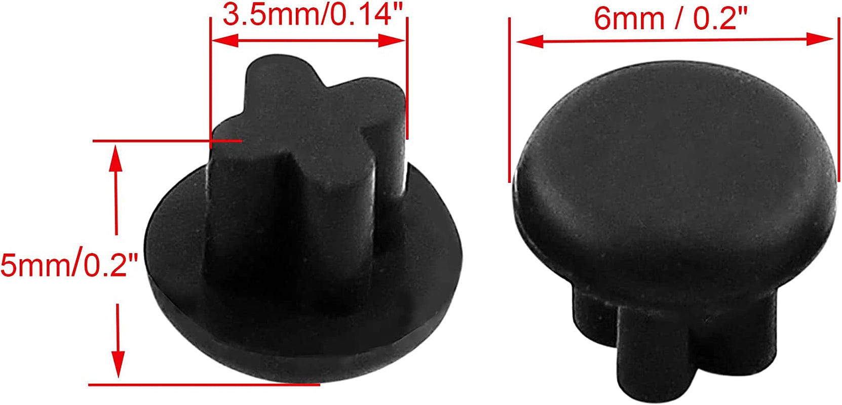 Uxcell Rubber Dust Plug, 3.5Mm Anti-Dust Headphone Jack Dust Plug Dust Cap for Mobile Phone Laptop Desktop Computer 15Pcs Black  uxcell   