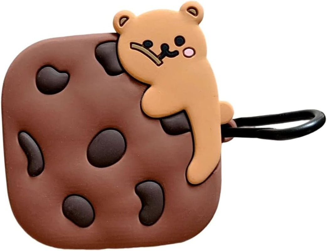 SKPY for Powerbeats Pro Case, 3D Cute Cartoon Biscuit Shockproof Protective Silicone Case for Powerbeats Pro with Keychain for Boys Girls Teens  SKPY Bear  