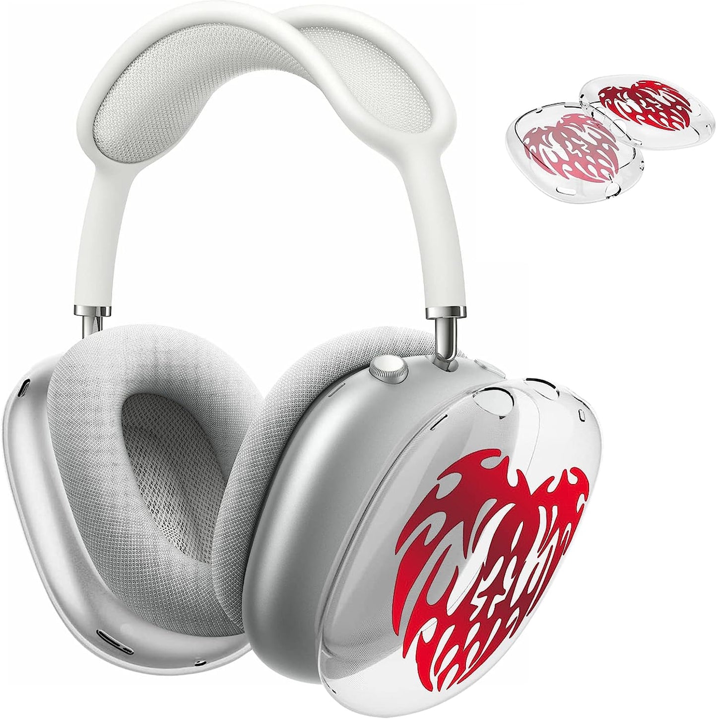 Aiaabq for Airpods Max Case Cover, Clear Soft TPU Skin Anti-Scratch, Personality Metallic Pattern, Transparent Accessories Ultra Protective Cover Apple Airpods Max  Aiaabq   