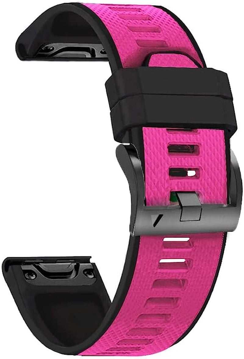 NIBYQ 26 22Mm Quick Fit Watchband for Garmin Fenix 6X 6Xpro 6 5X 5Plus 3 3HR Enduro Silicone Easyfit Wrist Band for Garmin Fenix 7X 7  NIBYQ B 26mm Fenix 3 3HR 