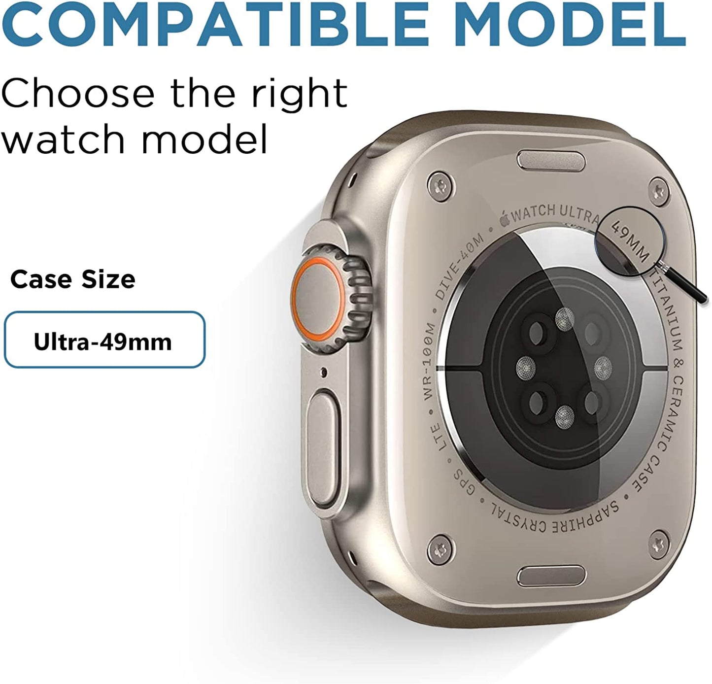 DABAOZA Compatible for Clear Apple Watch Band 45Mm 44Mm 42Mm 41Mm 40Mm 38Mm Ultra, Men Women Watch Band with Case Sport Jelly Transparent Strap for Iwatch Series 8 7 6 5 4 3 2 1 SE  DABAOZA   