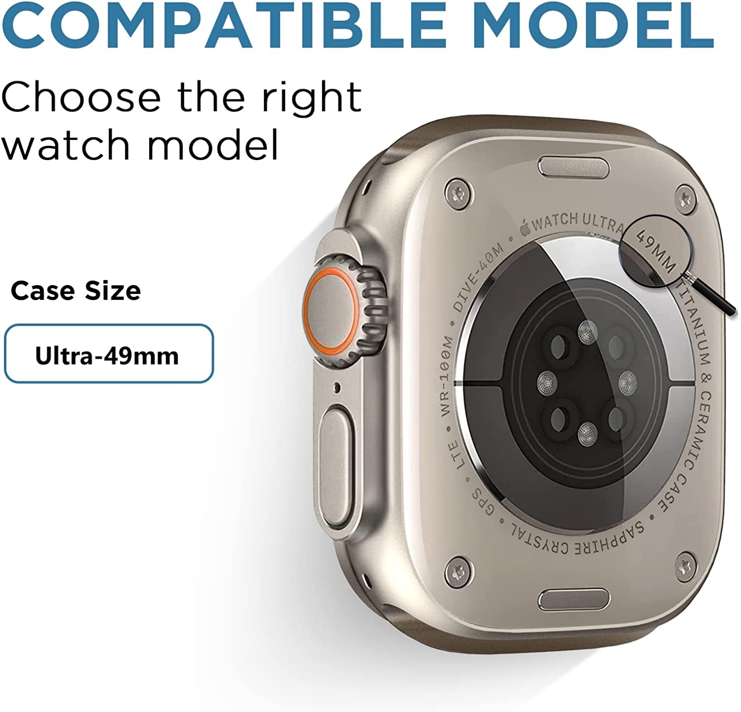 DABAOZA Compatible for Clear Apple Watch Band 45Mm 44Mm 42Mm 41Mm 40Mm 38Mm Ultra, Men Women Watch Band with Case Sport Jelly Transparent Strap for Iwatch Series 8 7 6 5 4 3 2 1 SE  DABAOZA   