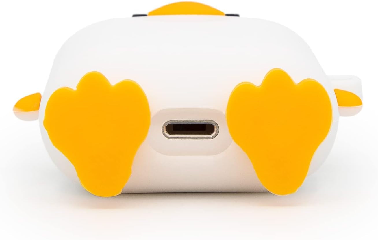 YONOCOSTA Cute Airpods Case, Airpods 2 Case, Chick Funny 3D Cartoon Animals Case, Soft Silicone Shockproof Charging Cover with Carabiner for Airpods 1St Generation, Airpods 2Nd Generation  YONOCOSTA Inc   