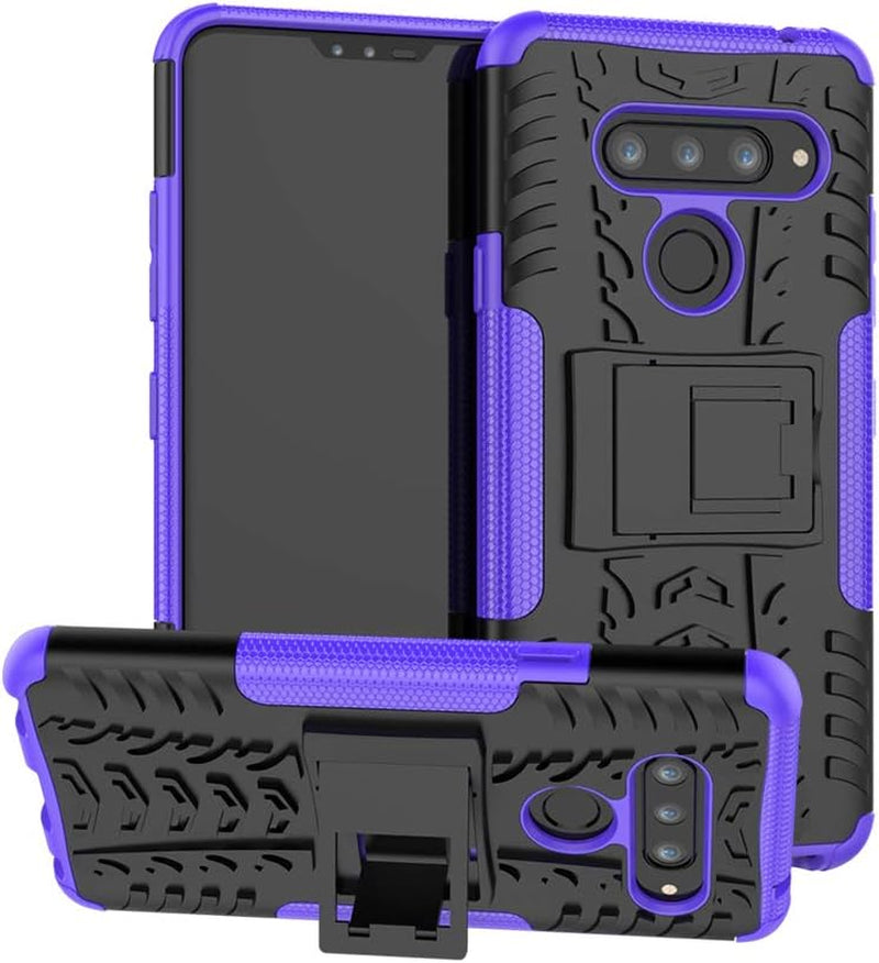 CJ Sunshine LG V40 Thinq Case Detachable PC + TPU Shockproof Tough Rugged Dual-Layer Case Cover for LG V40 Thinq -Green  CJ Sunshine Purple For Lg V40 Thinq 