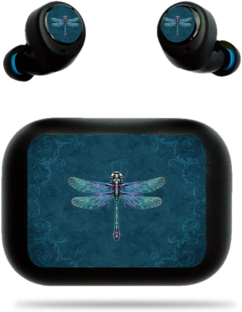 Mightyskins Skin for Echo Buds - Vibrant Dragonfly | Protective, Durable, and Unique Vinyl Decal Wrap Cover | Easy to Apply, Remove, and Change Styles | Made in the USA  MightySkins   