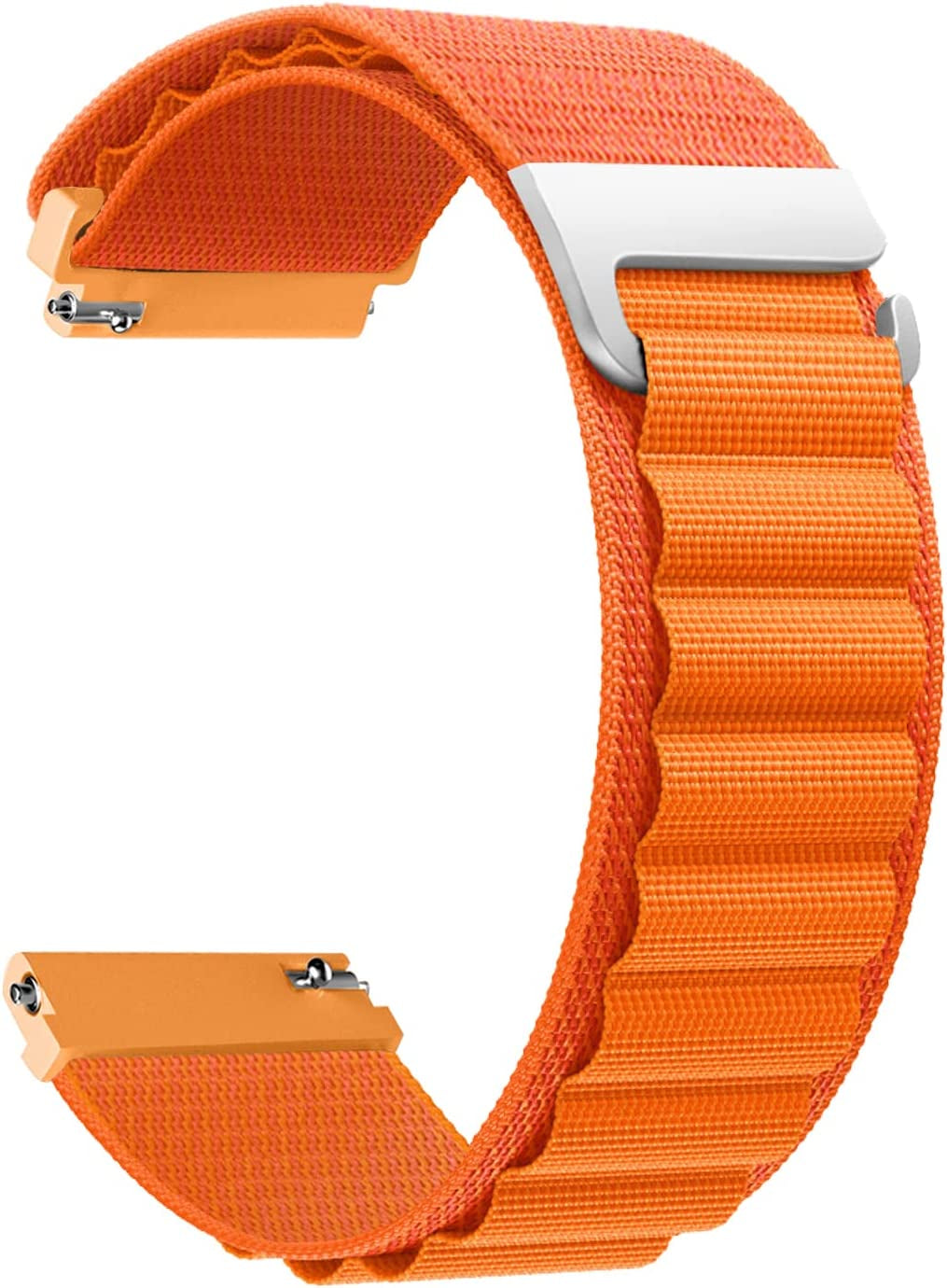 Morsey 22Mm Soft Nylon Watch Bands Compatible for Samsung Galaxy Watch 46Mm/Watch 3 45Mm/Gear S3 Frontier/Classic, Sport Strap Wristband Replacement Bracelet for Women Men (Black)  Morsey Z2-Orange  